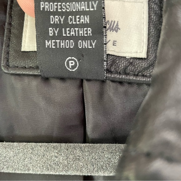 NWOT Neiman Marcus Lamb Leather Moto Jacket - Picture 5 of 5